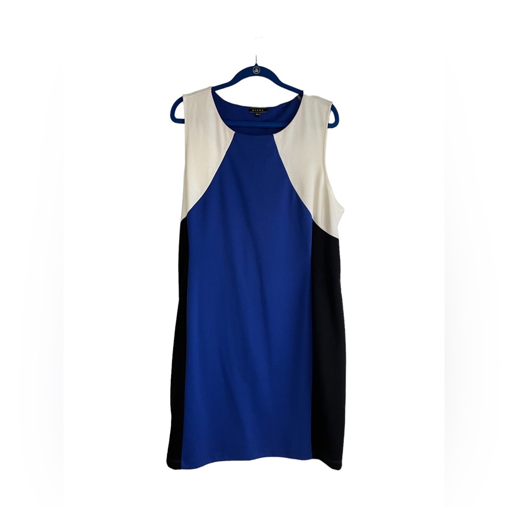 Kiara Sheath Color Block Sleeveless Dress